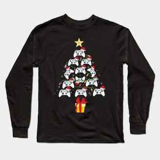 Gaming Christmas Tree Long Sleeve T-Shirt